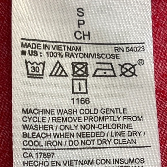 Old Navy Red Floral‎ cottagecore Fit Flare Dress  prairie romantic spring - Picture 9 of 10